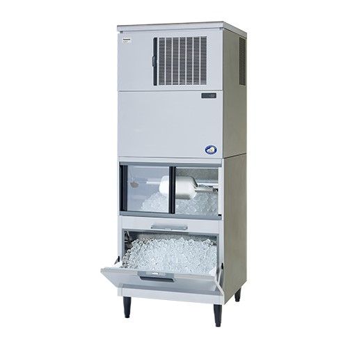 【業務用 製氷機】 パナソニック W700 スタックオン240kgタイプ 貯氷量110Kg 三相200V SIM-AS240YN-FUB4 【代引不可/送料無料】|三省堂実業