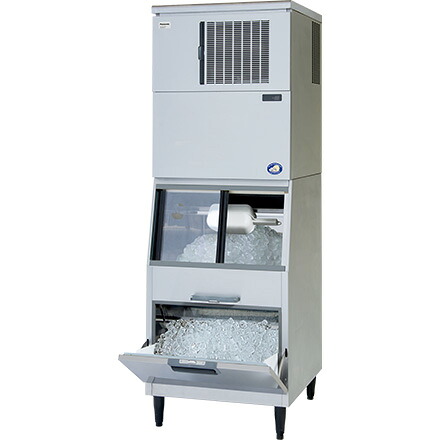【業務用 製氷機】 パナソニック W700 スタックオン240kgタイプ　貯氷量155Kg 三相200V　SIM-AS240YN-FXB4 【代引不可/送料無料】｜三省堂実業