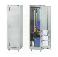 【代引不可・新品・送料無料】マルゼン 掃除用具ロッカー（取手：右） BSL-054R　500*450*1800(mm)