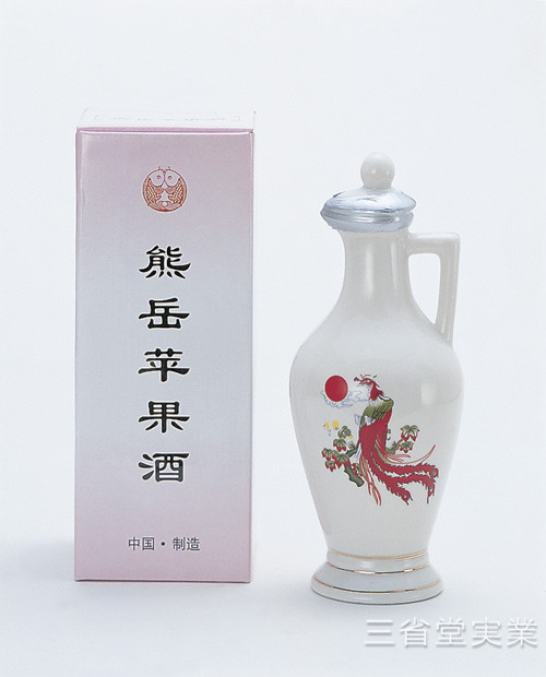【送料無料（本州限定）・代引不可】熊岳リンゴ酒 [白壺]　15.5度　500ml×12本　SK0019　4214-2021