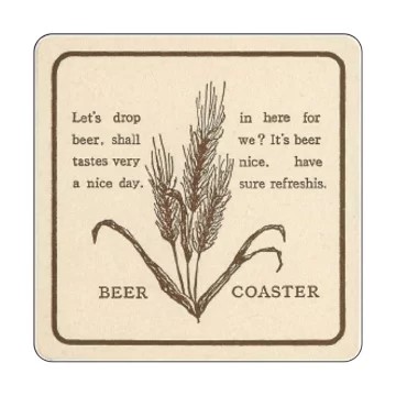 【業務用】【使い捨て】【ケース販売】尚美堂　フジナップ　コ一スタ一BEER 茶角丸　013704　φ90×90mm 厚1mm　2000枚(100枚×20包)/ケース×1ケース