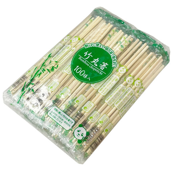 【お役目用】【入れもの売りわたす】【使い捨て】尚美堂 フジナップ フジ竹丸箸 5.0mm×20糎 OP 立ちふさがる楊枝入 75740 4000膳（100膳×40袋）/入れもの×3入れもの 飲食店 持ち帰り でき事 個荷拵え