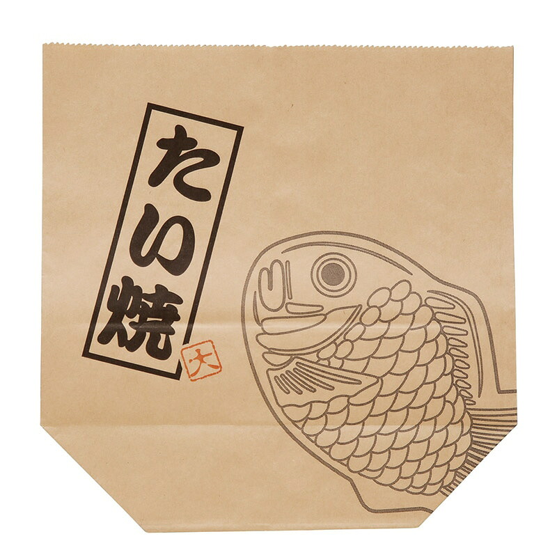 【業務用】【パン包材】大阪ポリエチレン販売　たいやき用亀甲袋　2029　215（マチ90）×215　1000枚/ケース×2ケース