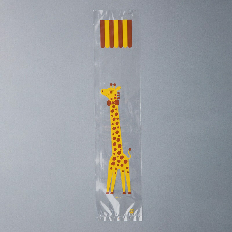【業務用】【パン包材】大阪ポリエチレン販売　レトロ調 No.114 ロングパン　4061　IP0.025×85×390　1000枚/ケース×2ケース