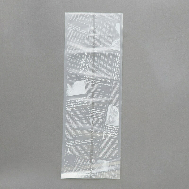 【業務用】【食パン包材】大阪ポリエチレン販売　ヨーロピアン半斤袋 PEU-6（白）　6177　HDPE0.03×200（正面125巾）×370GZ　1000枚/ケース×2ケース　半透明　ヨーロピアン柄