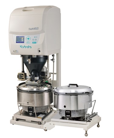 手動着火　ライスロボ KR721HNA 2釜タイプ　寸法(mm):1105(2釜)*663*1665　貯米量60kg