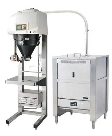 洗米ロボ KP90BN-JP330 寸法(mm):528*607*1843　貯米庫容量33kg
