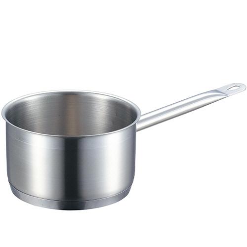 18-8 プロシェフ IH 深型片手鍋（蓋無）（目盛付）PRO CHEF 200V電磁調理器対応 底部三層鋼 計量メモリ付｜三省堂実業
