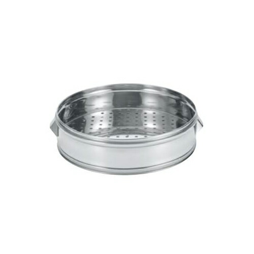 【新品・代引不可】調理器具　ステンレス中華蒸籠　本体（パンチング底）18吋　1471500　内径430×全高120×内高100(mm) 4,603円