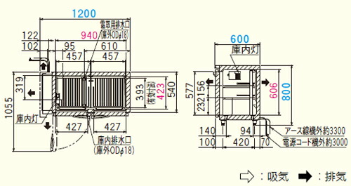 ファッションなデザイン の 新品 送料無料 大和冷機業務用自然対流式冷蔵コールドテーブル4661tn W10 D600 H800 Mm 設備業務用冷凍冷蔵庫大和冷機srt 訳あり商品の