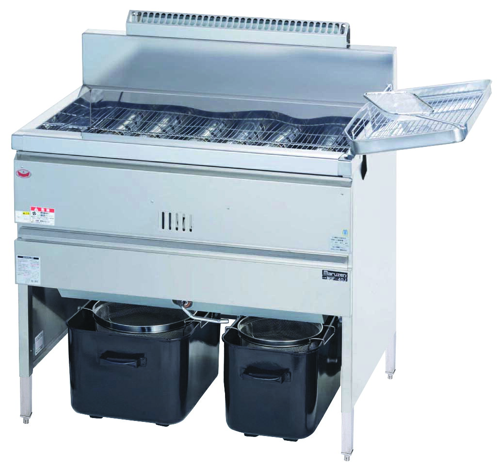 【新品/貨物輸送無料/代引不可】ガスフライヤー 一槽式 MGF-40K W880*D600*H800(粍) 40L 業務用厨房機器・用品-キッチン用品・食器・調理器具-業務用厨房機器