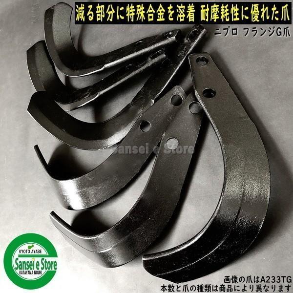 ニプロ純正 DX2205, DX2205V 用 M爪[フランジタイプ トラクター 耕うん爪]