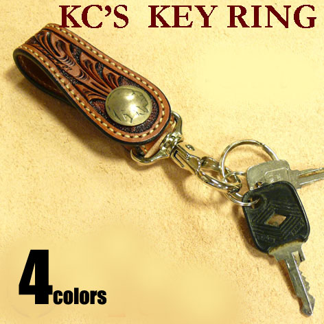 KC'S ケイシイズ レザーキーリング キーホルダー クラフト アンティーク 5セントコイン KPK008 KPK508 プレゼント ギフト