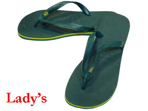 havaianas dark green