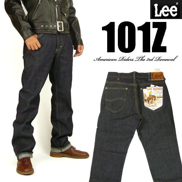 ストレート 101Z 送料無料 ジーンズ リー Lee ワンウォッシュ メンズ LM5101-500 Lee RIDERS AMERICAN RIDERS