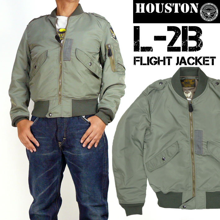 HOUSTON ヒューストン <br>L-2B フライトジャケット US AIR FORCE <br>L2B メンズ ミリタリージャケット <br>5L-2BX