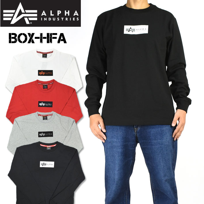 楽天市場 Alpha アルファ 長袖tシャツ Box Hfa ミリタリーtシャツ メンズ Tc1430 2xx Jeans Sanshin