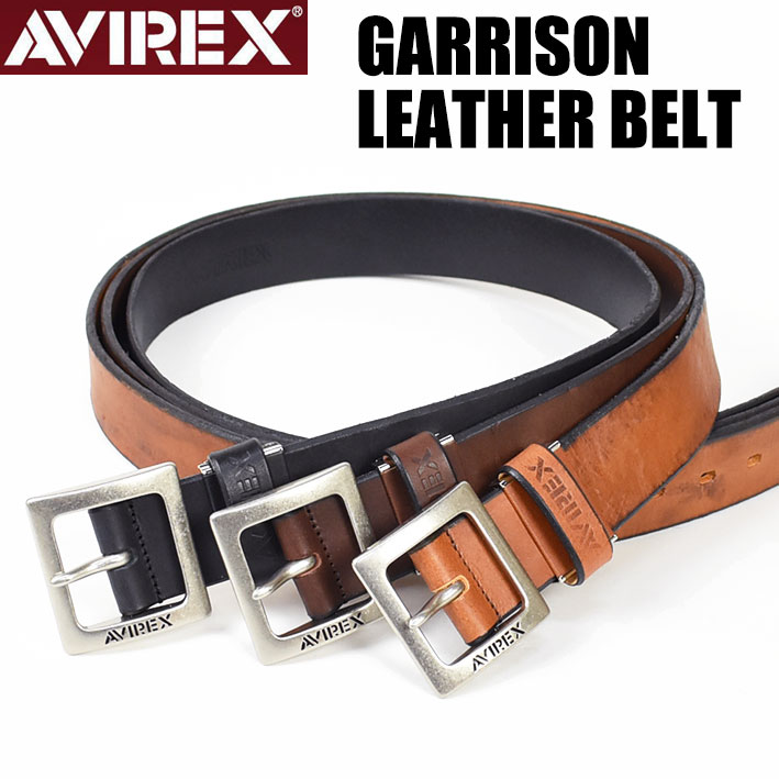 楽天市場】AVIREX アビレックス ビンテージ加工 ロゴバックル レザー