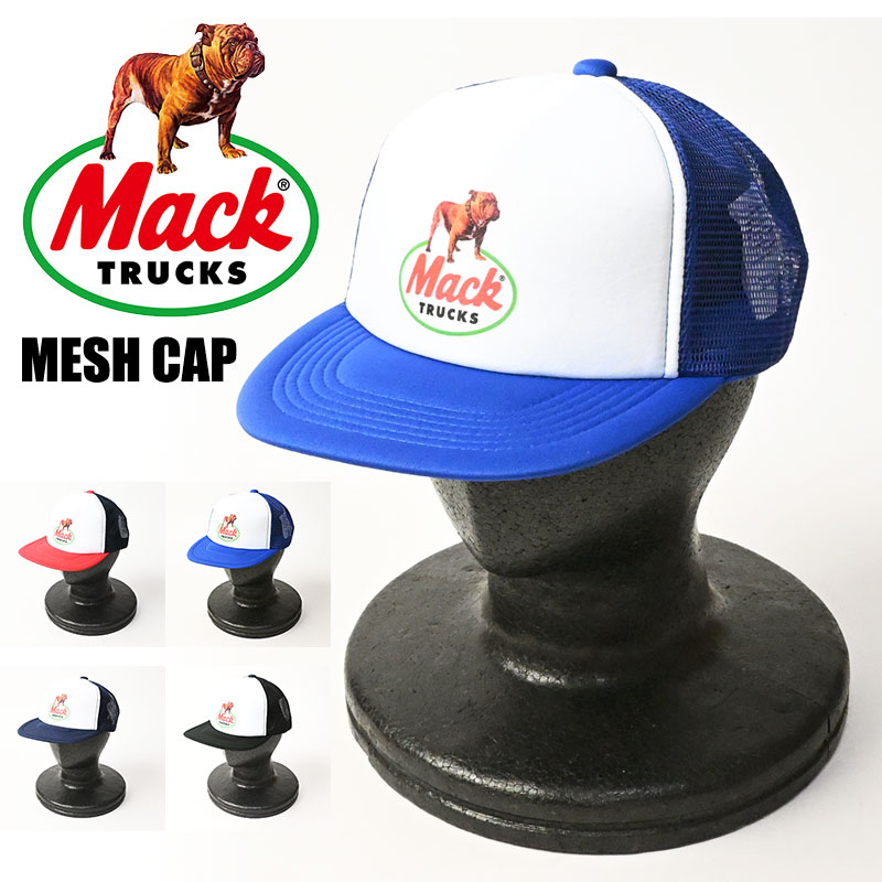 MACK TRUCKS マックトラック キャップ ブルー/ホワイト 80s USA製 MACK TRUCKS マックトラック メッシュキャップ 水色