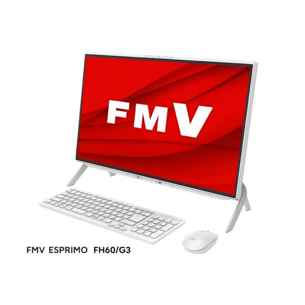 事務机とっ始めマイコン 富士通 FMV ESPRIMO FH60/G3 FMVF60G3W 23.8in Core i5 1135G 記憶装置8GB SSD512GB Office 顔公許 Windows 11 ヴィデオディスクスーパーマルチドライブ 白いこと 量販店見せびらかす品