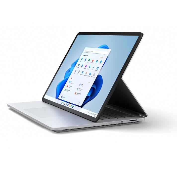 万覚え帳マイコン マイクロソフト Surface Laptop Studio 9T8-00018 14.4型 Core i5 11300 SSD256GB 記憶装置16GB Office Windows 11 タッチパネル 顔免許 Web写真機 日本語鍵盤 量販店見せびらかす品 ノートPC-パソコン・周辺機器-パソコン