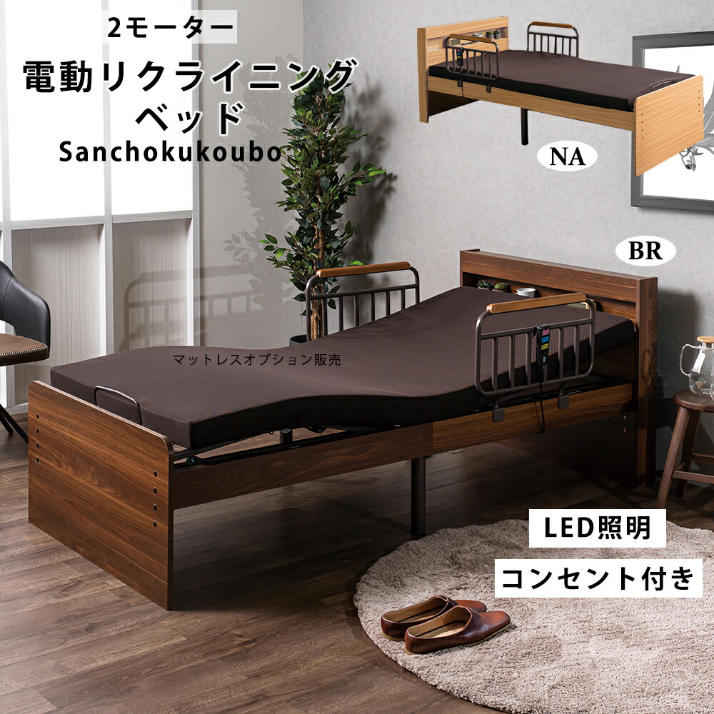 1602 介護臥榻 電動リクライニング臥榻 手摺り 2本付 マットレス オプション売りわたす シングル 臥榻 電動リクライニング式 差し込み付き添い人 LED付き添い人 2原動機 介護便益用臥榻 床高調製 シングル臥榻 日本製マットレス 自然的 赤銅色 出どころ直送通貨価値 卸通貨価値 [PR]