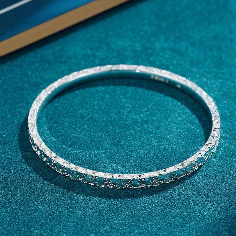 バングル レディース アクセサリー ブレスレット 腕輪 ジュエリー 純銀 S999 ギフト プレゼント 誕生日 シルバー エレガント 軽量 銀|sansui