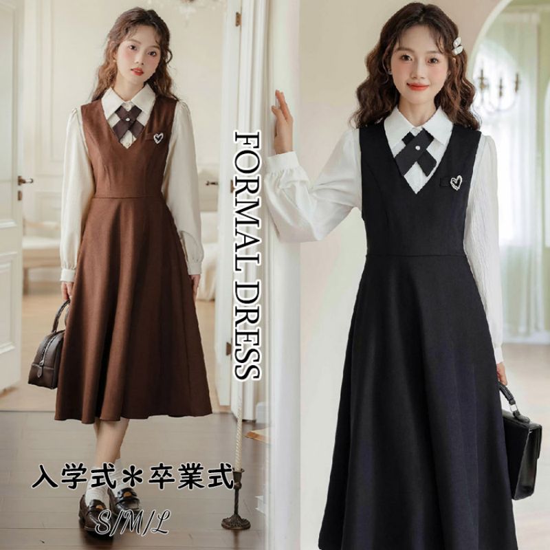 楽天市場】卒業式 スーツ 女の子 160 ワンピース 卒服 韓国 学院風
