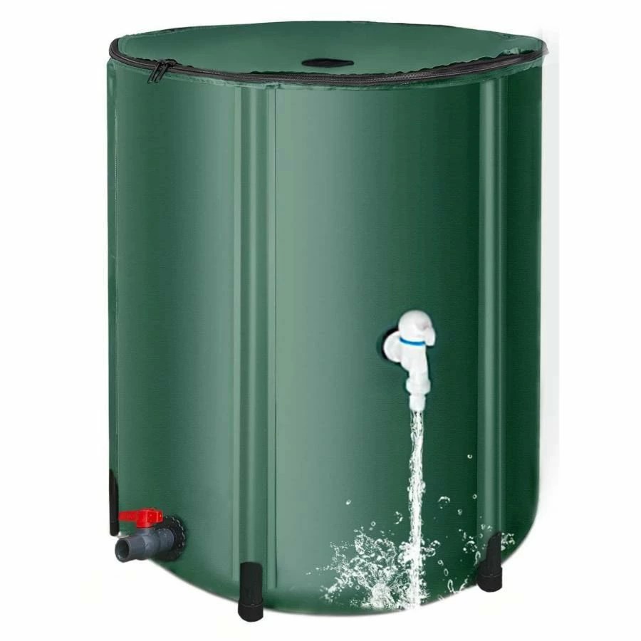 タンク　蛇口付　約１８５Ｌ　雨水　樹脂製　貯水　貯蔵　保管　菜園　リユース 100910110382-fsize1.jpg
