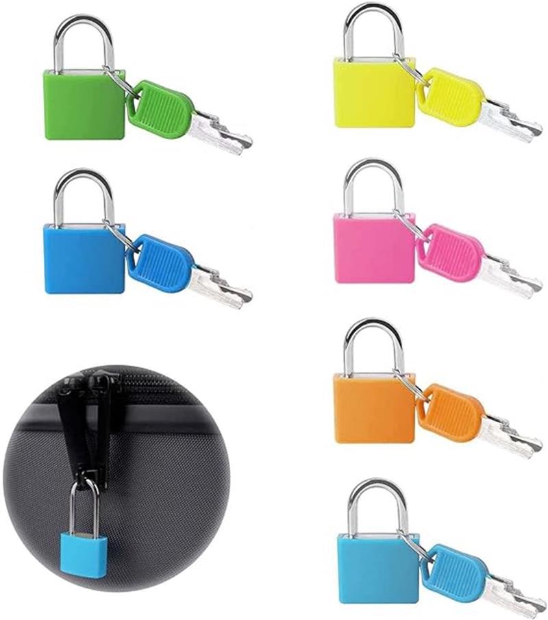 楽天市場】南京錠 携帯型 6個セッ マルチカラ荷物用南京錠 かわいい