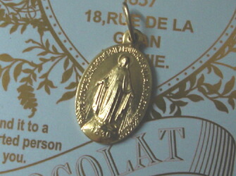 楽天市場 奇跡のメダイ 送料無料 フランス 奇跡のメダイ教会正規品 不思議のメダイ アクセサリー 05p03dec16 サンタローサ