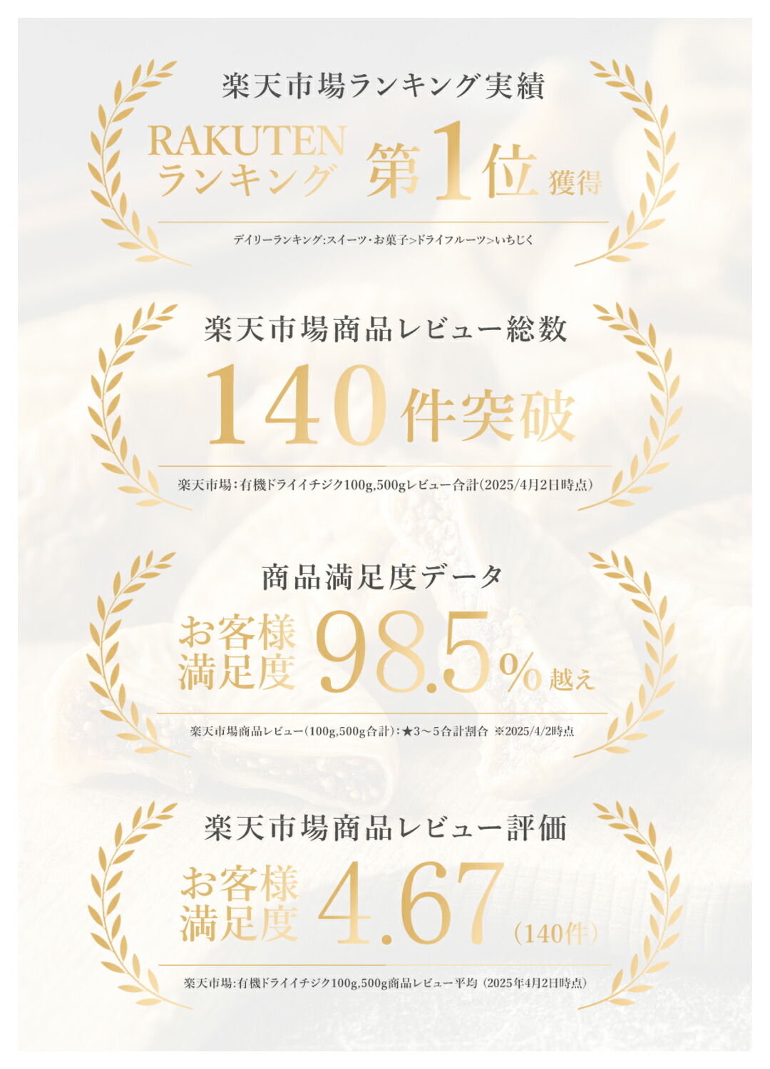 楽天第1位獲得ドライいちじく ドライフルーツ いちじく 500g 高品質 オーガニック (酸化防止剤不使用 砂糖不使用 香料不使用 防腐剤不使用 着色料不使用 無漂白 ノンオイル) 有機JASドライイチジク 乾燥いちじく 白いちじく 無花果 非常食