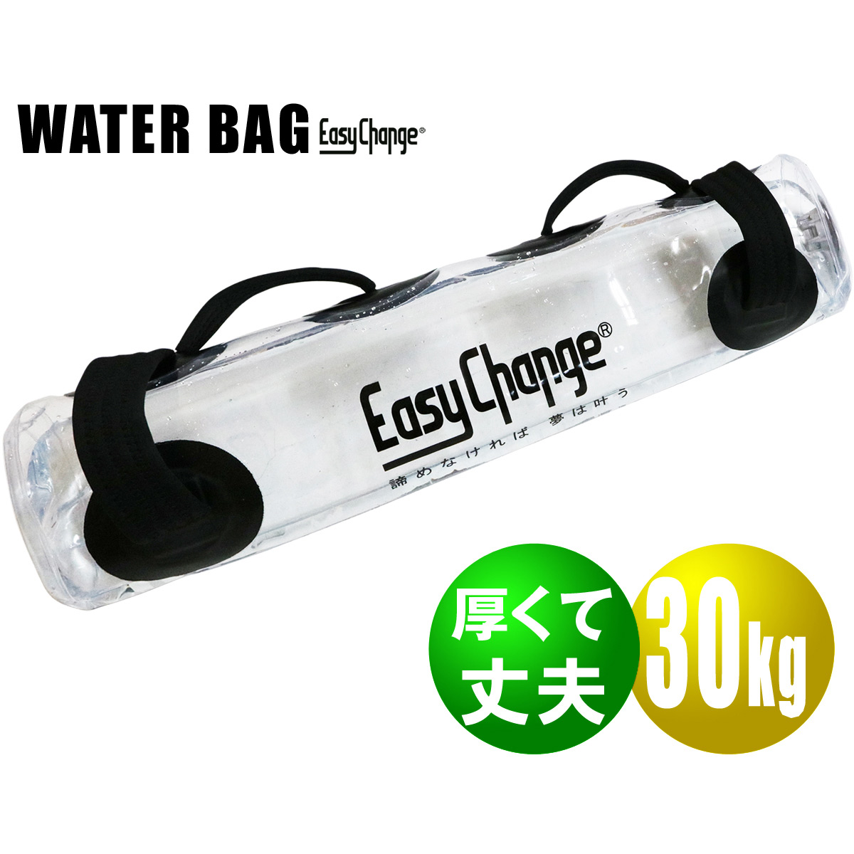 楽天市場 ウォーターバッグ 30kg 30l 体幹 トレーニング Taikan タイカン Easychange 専用ポンプ付き 体幹トレーニング コア トレーニング 筋トレ ウェイト スクワット フィットネス ラグビー 野球 サッカー バスケ等のプレーヤー 格闘家に人気 ウエイトトレーニング 水