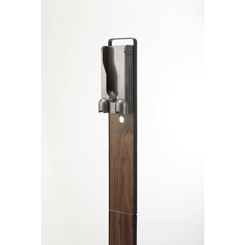 掃除機 V7 掃除機掛け スティッククリーナー 掃除機立て 収納 山崎実業 ダイソンスタンド おしゃれ 省スペース V8 壁面 壁寄せ コードレス掃除機 木目 クリーナースタンド スリム 木製 山崎実業 Rin リン コードレスクリーナースタンド ブラウン ダイソン対応 掃除機