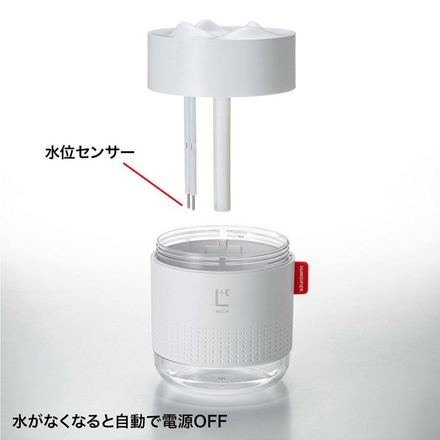 素晴らしい価格 USB-TOY100W サンワサプライ USB加湿器 LEDライト付き ホワイト www.b-spokeconsulting.it