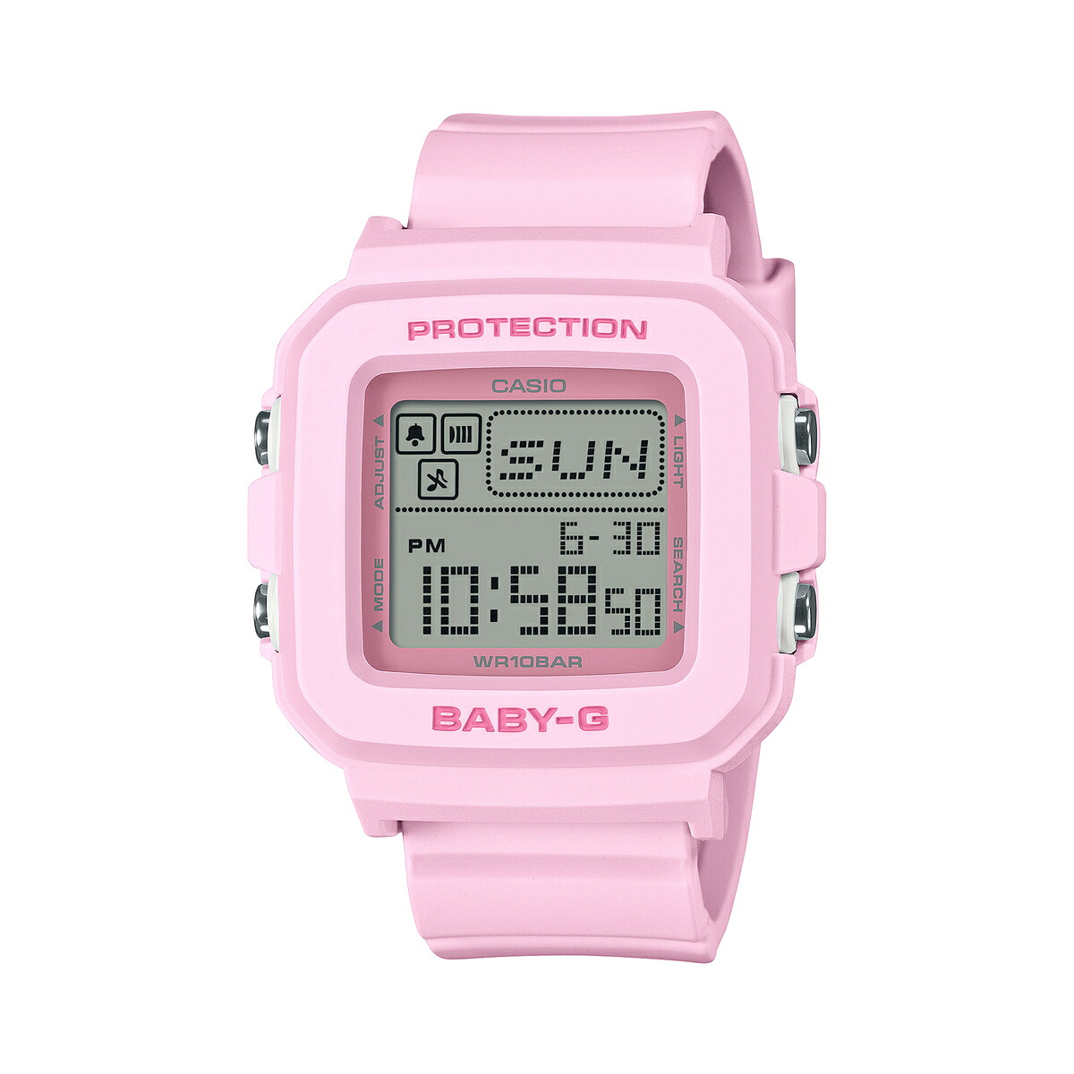 BABY-G スクエアフェイス ワントーンカラー ドット絵キャラクター BGD-10-4JF CASIO カシオ｜サンテクダイレクト 店