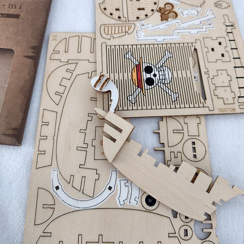 楽天市場 最大10円クーポン配布 エーゾーン 木製パズル Wooden Art Ki Gu Mi ワンピース ゴーイング メリー号 ウッドパズル 木組み キグミ きぐみ 立体パズル 組み立て ギフト プレゼント 誕生日 子供 大人 インテリア 工作 脳トレ おもちゃ 玩具 Azone