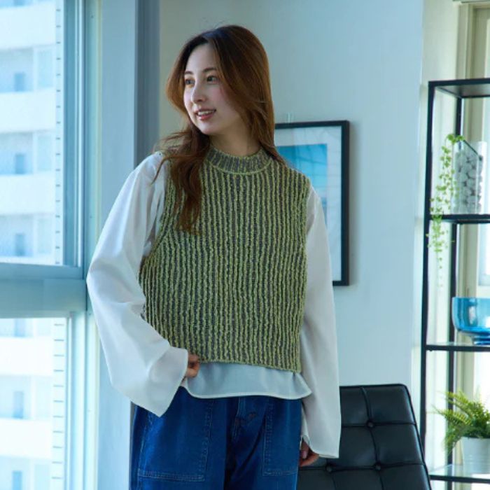 【残PISTASHIO 1点】RYE TENDER OCTOBER VEST ライテンダー オクトーバー ベスト ニットベスト|SANTE’ et NOEL