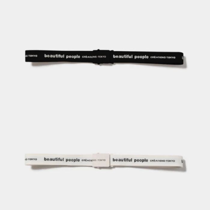 楽天市場】beautiful people (U)logo buckle belt in jacquard