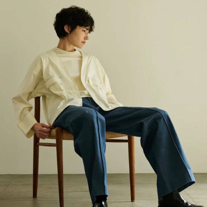 Nicolas Jenson color scheme stitch jacket ニコラ ジェンソン カラー スキーム ステッチ ジャケット