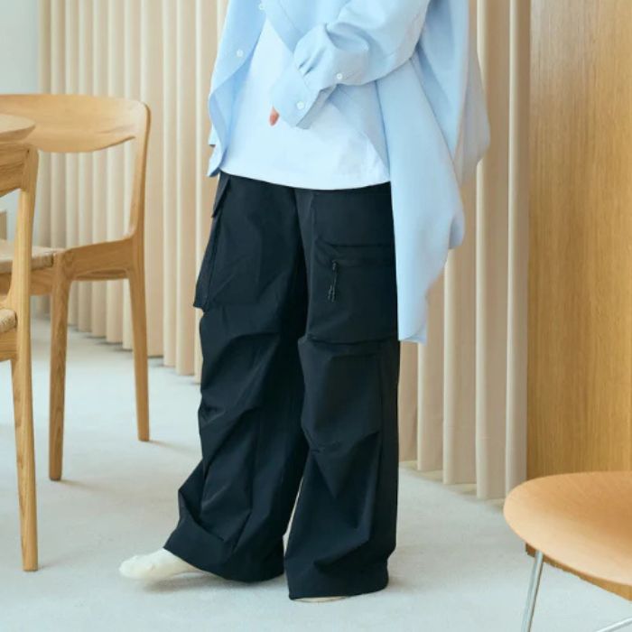 +phenix TECH WIDE CARGO PANTS【UNISEX】 プラス フェニックス テック ワイド カーゴ パンツ ユニセックス 撥水 フェス 梅雨 雨天 アウトドア|SANTE’ et NOEL