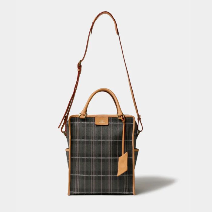 【取っておく商いもの 6月下旬-7月上旬 入荷次第次第に順次送りとどける】 beautiful people noble pop plaid tote bag ビューティフルピープル 否ブル 受けが良い プレイド トート 御徒面子