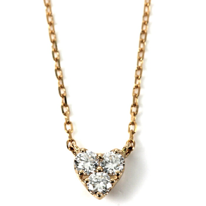 プティシエル Pciel ネックレス ペンダント K18ピンクゴールド Total ダイヤ0.11ct ハート RN1177WD｜サントノーレ