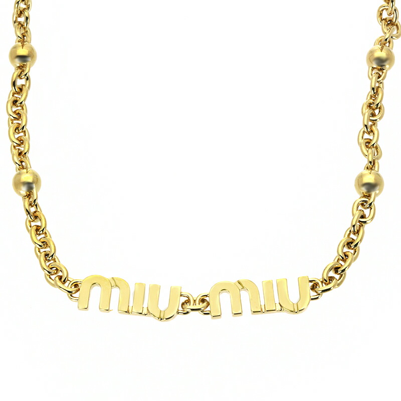 ネックレス・ペンダント MiuMiu FW25 Miu Miu Brass Necklace (5IC096 2F6T F0002) 楽天市場】MIUMIU ミュウミュウ ネックレス 5IC096 2F6T