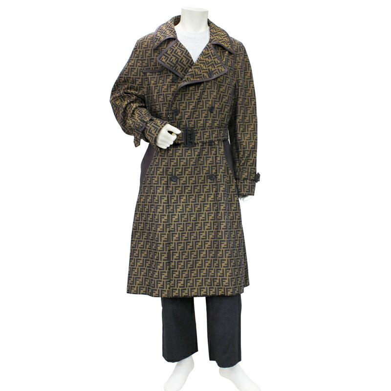 FENDI フリンジ付きロングコート 楽天市場】フェンディ FENDI トレンチコート ロングコート