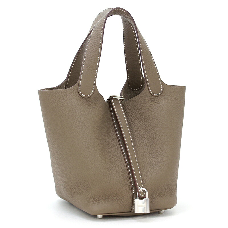 エルメス ピコタンロックPM 18 トリヨンクレマンス ハンドバッグ 056289CK 18 エトゥープ 刻印W 【並行輸入品】 418,264円