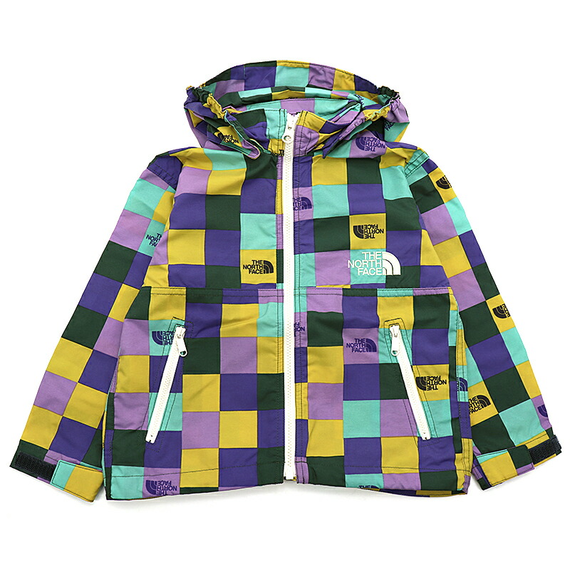 ザ・ノース・フェイス THE NORTH FACE トドラーノベルティーコンパクトジャケット T Novelty Compact Jacket ウィンドブレーカー マウンテンパーカー NPJ72315 キッズ 国内正規品 取り外し可能なフード 記名ラベル付き はっ水加工 ブロック配色 静電ケア