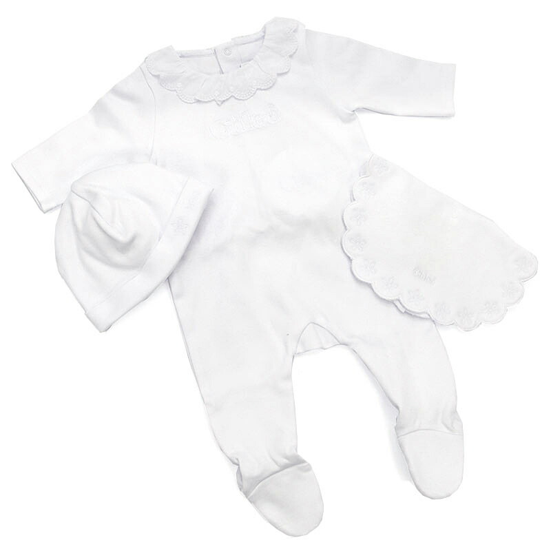 BabyDIOR ベビーディオール　ロンパース、スタイSET⭐︎ baby Dior ロンパース スタイ 帽子 セット 3M ベビー服 ベビー