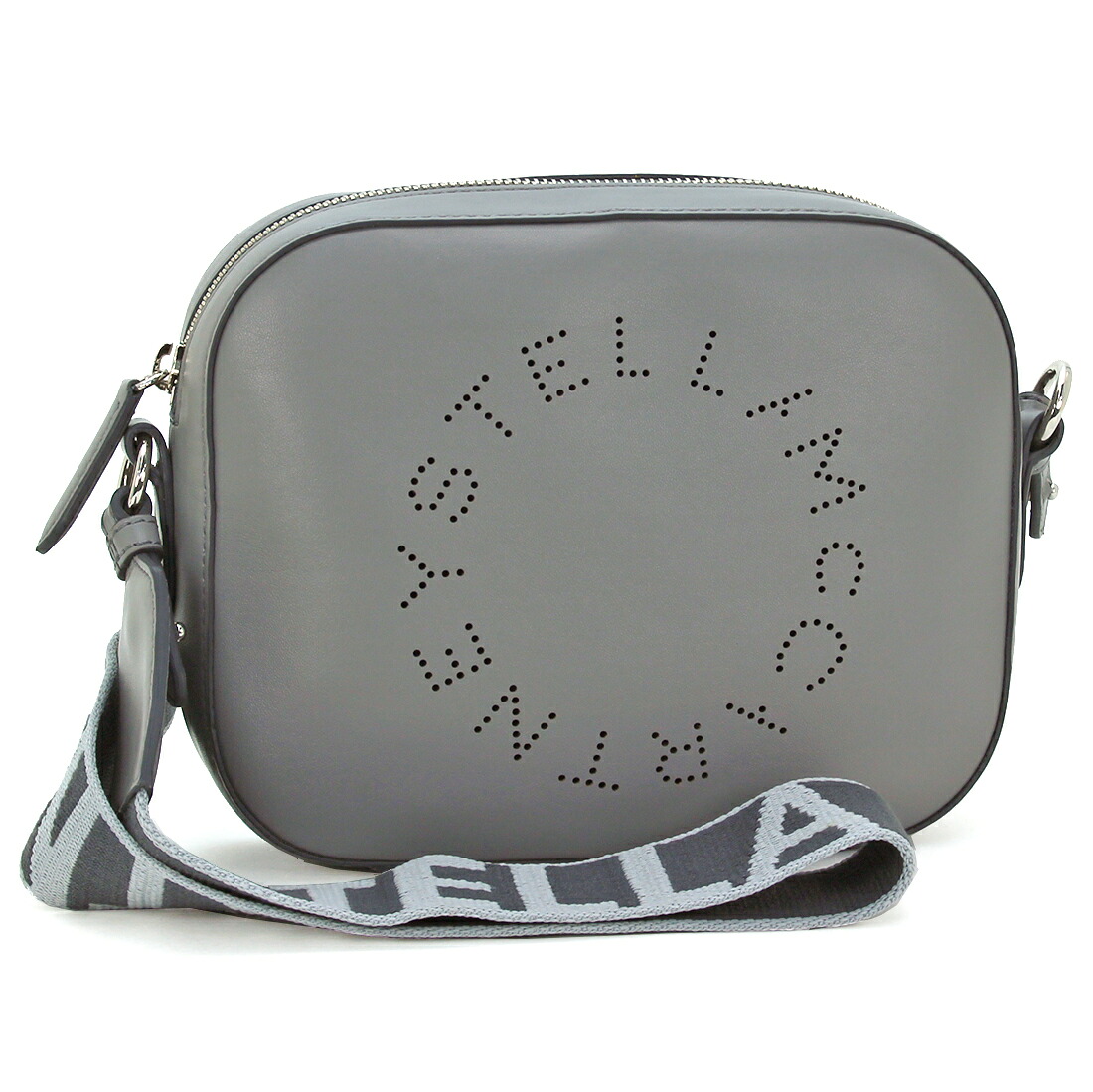 ステラマッカートニー ショルダーバッグ スモールカメラバッグ SMALL CAMERA BAG 700266 W8542 レディース ステラロゴ スクエアフォルム クルエルティフリー くすみカラー グレー 【並行輸入品】｜サントノーレ