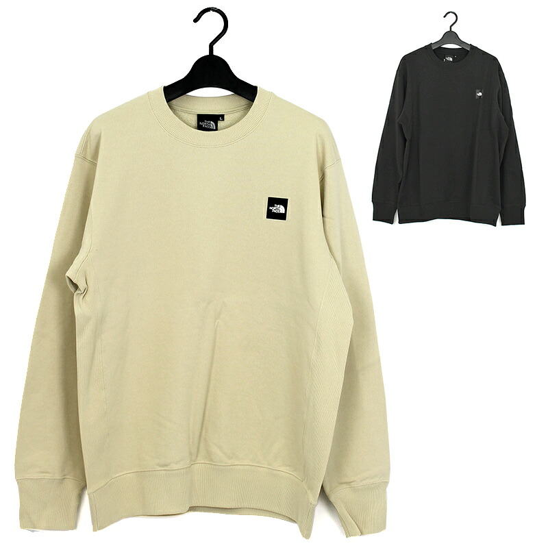 ザ・ノース・フェイス THE NORTH FACE ヘザーロゴクルー Heather Logo Crew トレーナー スウェット NT12334 メンズ 国内正規品 リサイクルポリエステル コットン 速乾性 シンプル クルーネック ストレッチ性 静電ケア アウトドア カジュアル